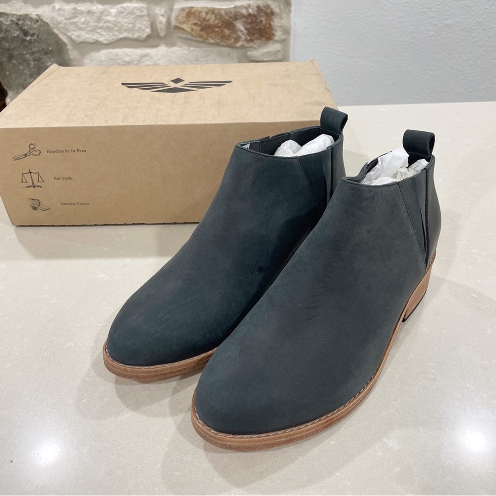 New Fortress Of Inca Daniela Booties Boots Leather Soft Black 36 — image 2 of 8
